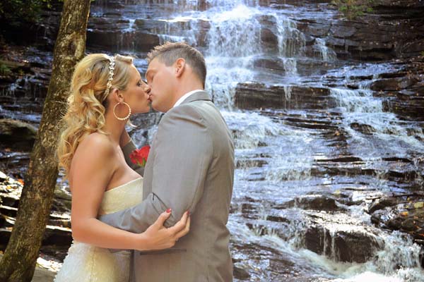 Romantic Waterfall Wedding