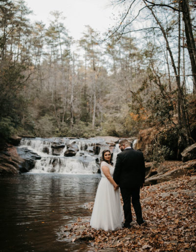 Waterfall Weddings at Dick's Creek Falls