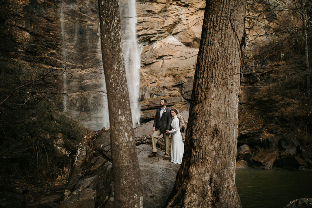 Waterfall Weddings at Toccoa Falls College, GA.