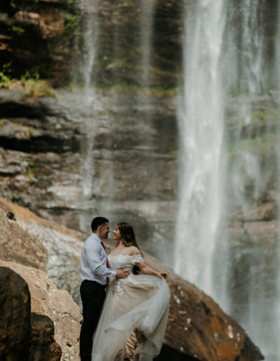 Toccoa Falls Wedding Couple
