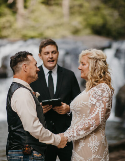 Dick's Creek Waterfall Wedding 4