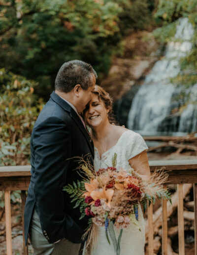 Waterfall Weddings at Helton Creek Falls Couple
