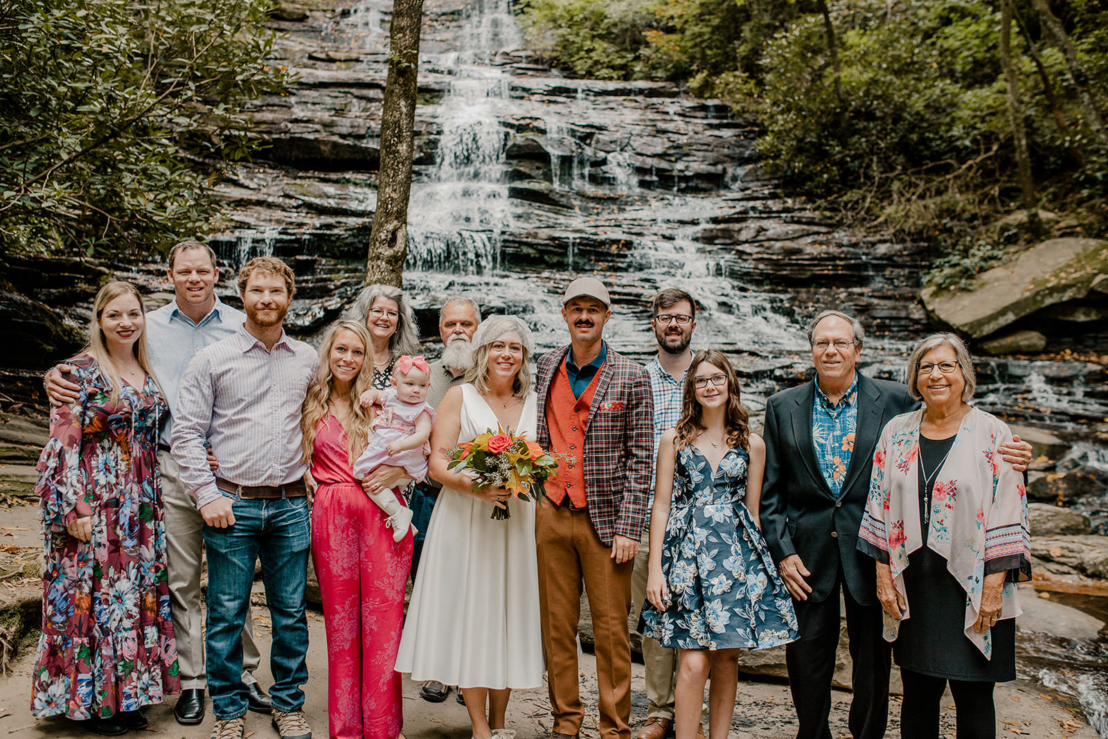 Minnehaha Falls Family at elopement